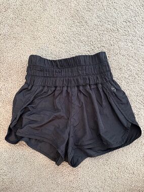 Free people Black High-Waist Smocked Women’s Shorts